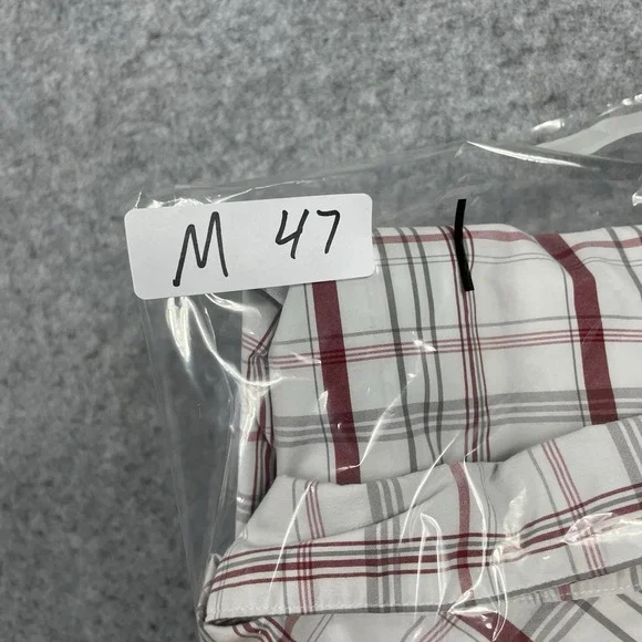 Cabela's Coolmax Shirt Mens Large‎ Gray Plaid Short Sleeve Button Up Outdoors - Picture 7 of 7